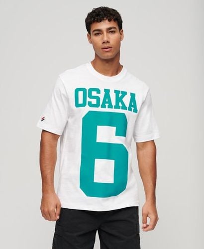 Men's Osaka Logo Loose T-Shirt White / Brilliant White - Size: M - Superdry - Modalova