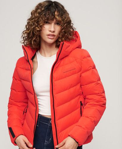 Women's Steppjacke aus Mikrofaser mit Kapuze - Größe: 40 - Superdry - Modalova