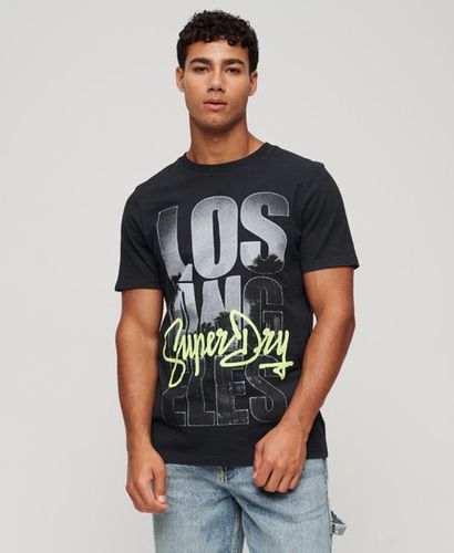 Men's Photographic Skate Logo T-Shirt Dark Grey / Jet Black - Size: Xxl - Superdry - Modalova