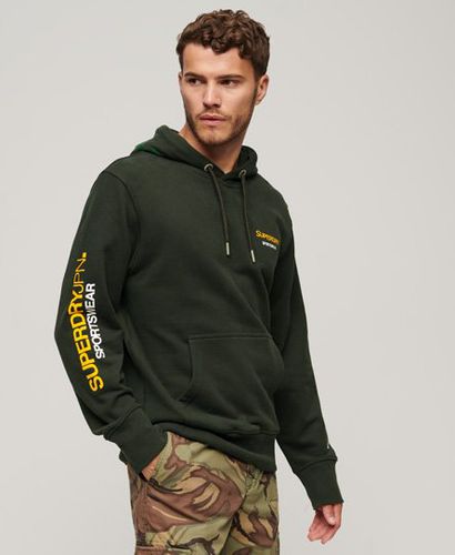 Men's Sportswear Logo Loose Hoodie Green / Academy Dark Green - Size: L - Superdry - Modalova