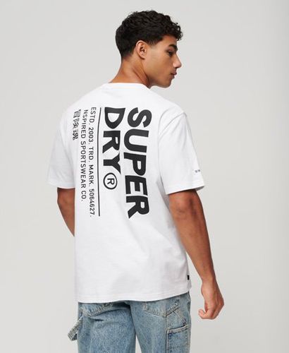 Men's Locker Geschnittenes Utility Sport T-Shirt mit Logo - Größe: Xxl - Superdry - Modalova