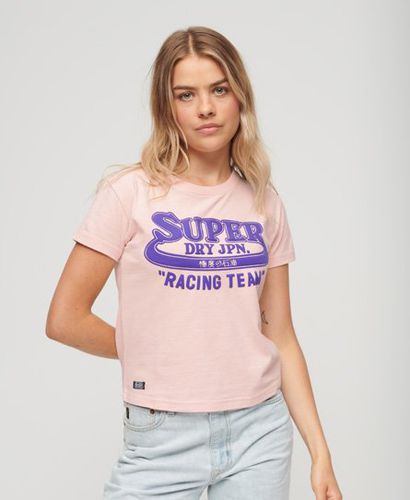 Damen Archive T-Shirt mit Neonfarbener Grafik - Größe: 36 - Superdry - Modalova