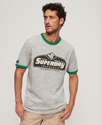 Men's American Classic Ringer-T-Shirt mit Core-Logo - Größe: M - Superdry - Modalova