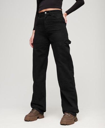 Women's Wide Carpenter Pants Black - Size: 26/30 - Superdry - Modalova