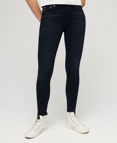 Women's Organic Cotton Vintage Mid Rise Skinny Jeans Black / Viper Blue Black - Size: 26/32 - Superdry - Modalova
