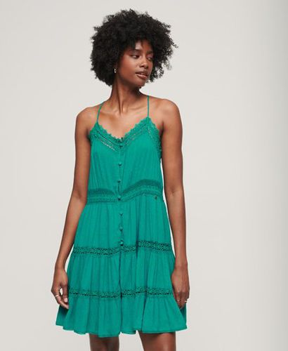 Women's Alana Cami Dress Green / Tropical Green - Size: 10 - Superdry - Modalova