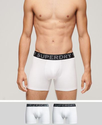 Men's Organic Cotton Boxer Triple Pack White / Optic - Size: S - Superdry - Modalova