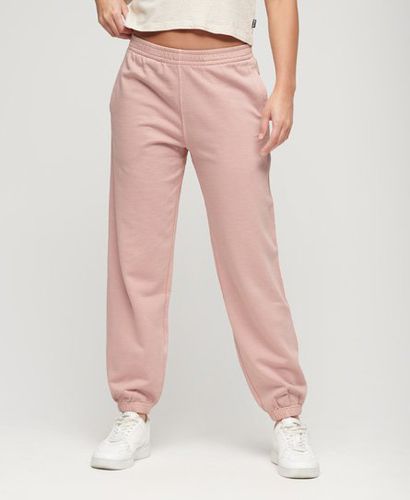 Women's Embroidered Boyfriend Joggers Pink / Vintage Blush Pink - Size: 8 - Superdry - Modalova