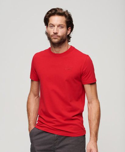 Men's Vintage Logo Embroidered T-Shirt Red / Rouge Red - Size: L - Superdry - Modalova