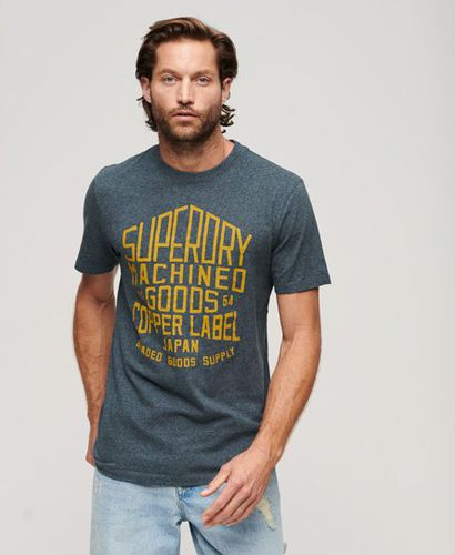 Men's Mens Classic Copper Label Workwear T-Shirt, Blue, Size: L - Superdry - Modalova