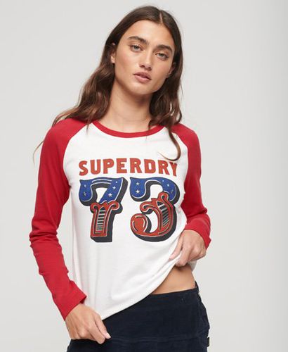 Womens - Superdry x Ringspun Football England Track Top in Winter