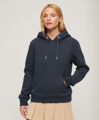 Women's Essential Logo Hoodie Navy / Preppy Navy - Size: 12 - Superdry - Modalova