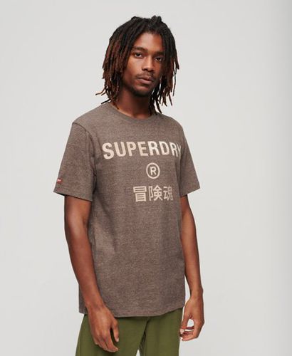 Men's Mens Classic Workwear Logo Vintage T-Shirt, Brown, Size: S - Superdry - Modalova