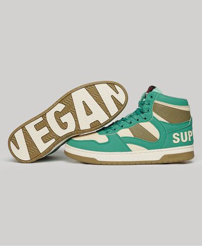 Women's Vegan Jump High Top Trainers Green / Beryl Green - Size: 4 - Superdry - Modalova