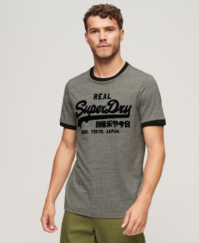 Men's Classic Tonal Vintage Logo T-Shirt, Grey, Size: L - Superdry - Modalova