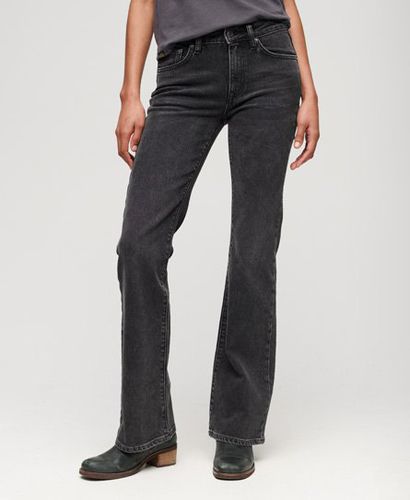 Women's Organic Cotton Mid Rise Slim Flare Jeans / Walcott Stone - Size: 30/30 - Superdry - Modalova