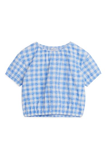 Strukturiertes Top Weiß/Blau, T-Shirts & Tops in Größe 86/92. Farbe: - Arket - Modalova
