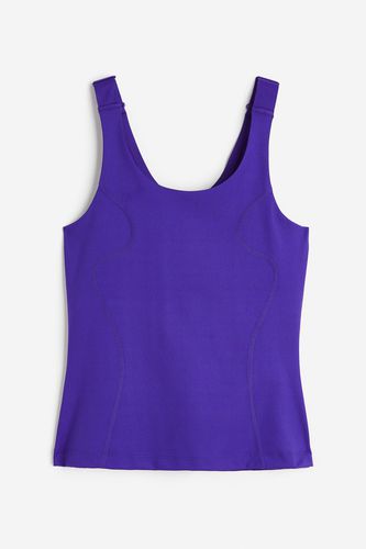 DryMove™ Sporttop mit integriertem BH Dunkellila, Sport – Tanktops in Größe XS. Farbe: - H&M - Modalova