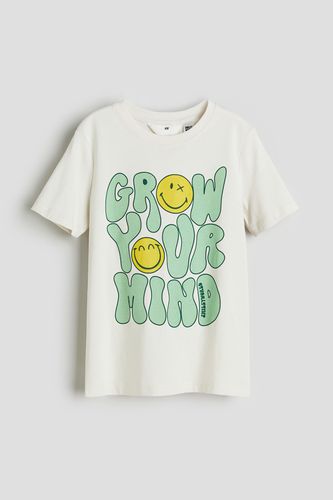 T-Shirt mit Print Hellbeige/SmileyWorld®, T-Shirts & Tops in Größe 134/140. Farbe: - H&M - Modalova