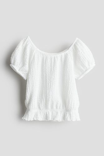 Shirt mit Puffärmeln Weiß, T-Shirts & Tops in Größe 98/104. Farbe: - H&M - Modalova
