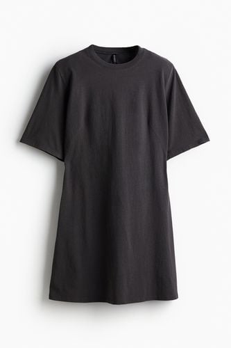 T-Shirt-Kleid mit Schulterpolstern Dunkelgrau, Alltagskleider in Größe XXS. Farbe: - H&M - Modalova