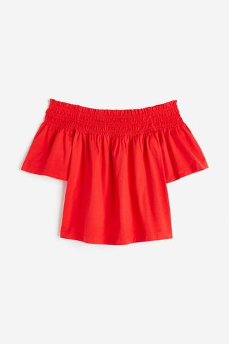 Off-Shoulder-Jerseyshirt Rot, Tops in Größe XS. Farbe: - H&M - Modalova