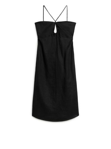 Trägerkleid aus Leinen Schwarz, Alltagskleider in Größe 40. Farbe: - Arket - Modalova
