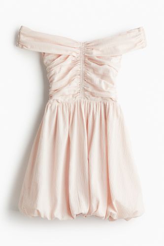 Gecrinkeltes Off-Shoulder-Kleid Blassrosa, Party kleider in Größe 40. Farbe: - H&M - Modalova