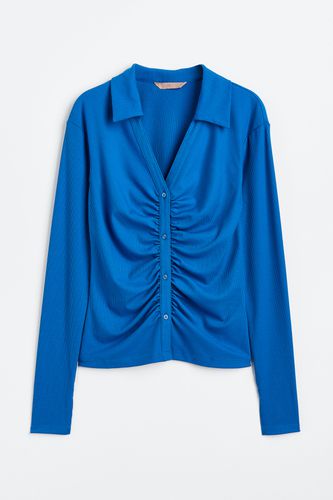 Geripptes Jerseyshirt Blau, Tops in Größe XS. Farbe: - H&M - Modalova