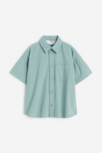 Popelinehemd aus Leinenmix Mintgrün, Hemden & Blusen in Größe 128. Farbe: - H&M - Modalova