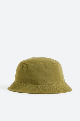 Bucket Hat aus Baumwolle Olivgrün, Hut in Größe 128/146. Farbe: - H&M - Modalova