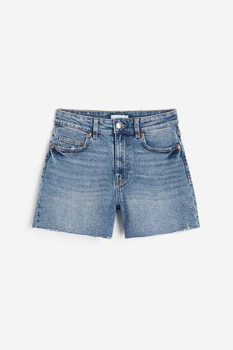 Hohe Denim-Shorts Blau in Größe 52. Farbe: - H&M - Modalova