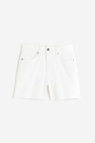Hohe Denim-Shorts Weiß in Größe 40. Farbe: - H&M - Modalova