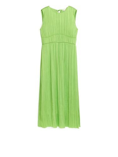 Ärmelloses Crinkle-Kleid Limettengrün, Alltagskleider in Größe 44. Farbe: - Arket - Modalova