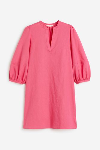 Tunikakleid aus Leinenmischung Rosa, Alltagskleider in Größe XS. Farbe: - H&M - Modalova