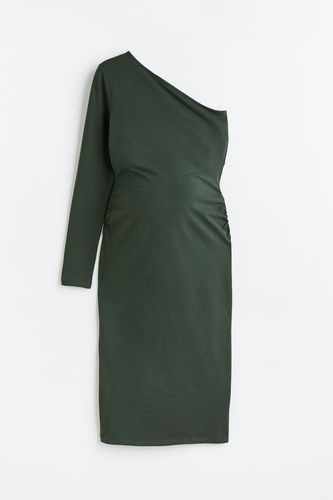 MAMA One-Shoulder-Kleid Dunkelgrün, Kleider in Größe XXL. Farbe: - H&M - Modalova