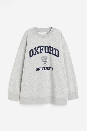 Oversized Sweatshirt Graumeliert/Oxford University, Sweatshirts in Größe XS. Farbe: - H&M - Modalova