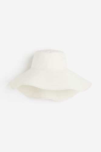 Bucket Hat aus Baumwolle Weiß, Hut in Größe S/54. Farbe: - H&M - Modalova