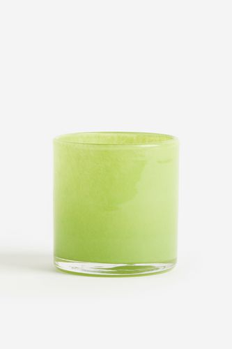 Kleiner Teelichthalter aus Glas Limegrün in Größe Onesize. Farbe: - H&m Home - Modalova