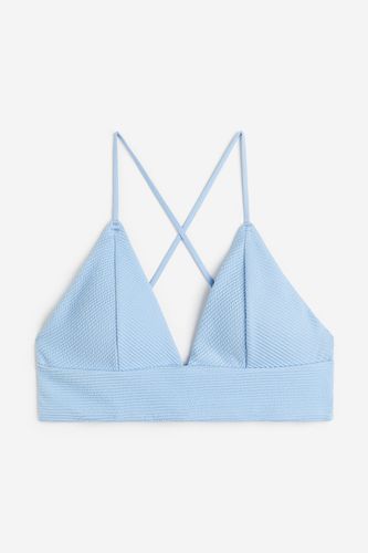 Wattiertes Bikinitop Hellblau, Bikini-Oberteil in Größe 38. Farbe: - H&M - Modalova