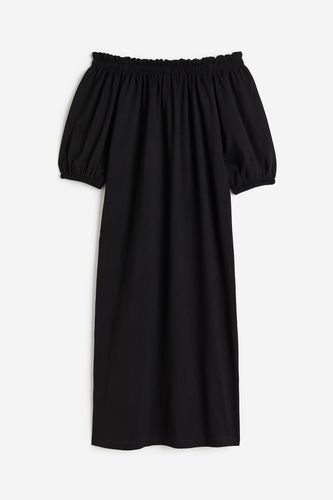 Off-Shoulder-Kleid Schwarz, Alltagskleider in Größe XS. Farbe: - H&M - Modalova