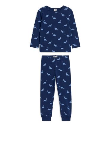 Jersey-Pyjama Blau/Dinosaurier, Pyjamas in Größe 134/140. Farbe: - Arket - Modalova