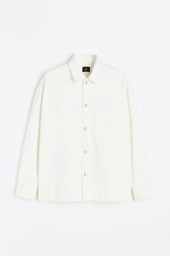 Twill-Overshirt Oversized Fit Weiß, Overshirts in Größe XS. Farbe: - H&M - Modalova