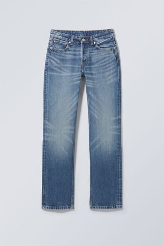 Jeans Pin mit geradem Bein Wellenblau, Straight in Größe 25/34. Farbe: - Weekday - Modalova