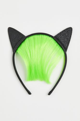 Haarreif mit Pony und Ohren Schwarz/Neongrün, Sonstige Accessoires in Größe Onesize. Farbe: - H&M - Modalova