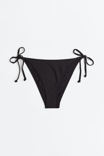 Tie-Tanga Bikinihose Schwarz, Bikini-Unterteil in Größe 44. Farbe: - H&M - Modalova