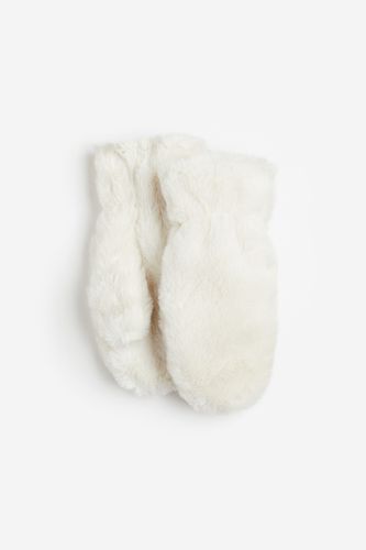 Flauschige Handschuhe Weiß, Fäustlinge in Größe 134/152. Farbe: - H&M - Modalova