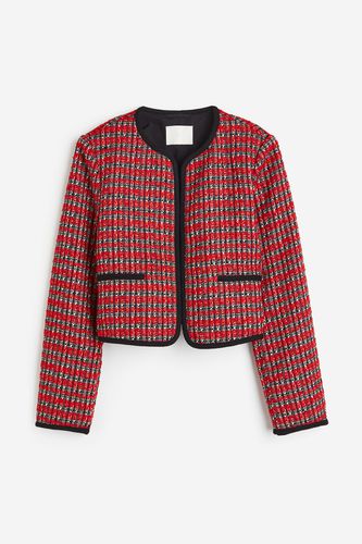 Jacke aus Strukturstoff Rot/Gestreift, Jacken in Größe S. Farbe: - H&M - Modalova