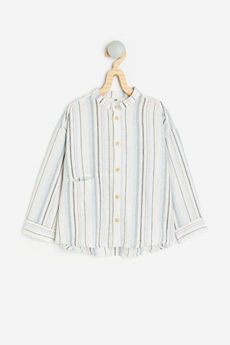 Grandad-Hemd aus Leinenmix Hellblau/Gestreift, Hemden & Blusen in Größe 92. Farbe: - H&M - Modalova