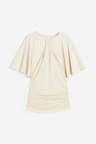 Shirt mit Twist-Detail Hellbeige, T-Shirt in Größe XS. Farbe: - H&M - Modalova